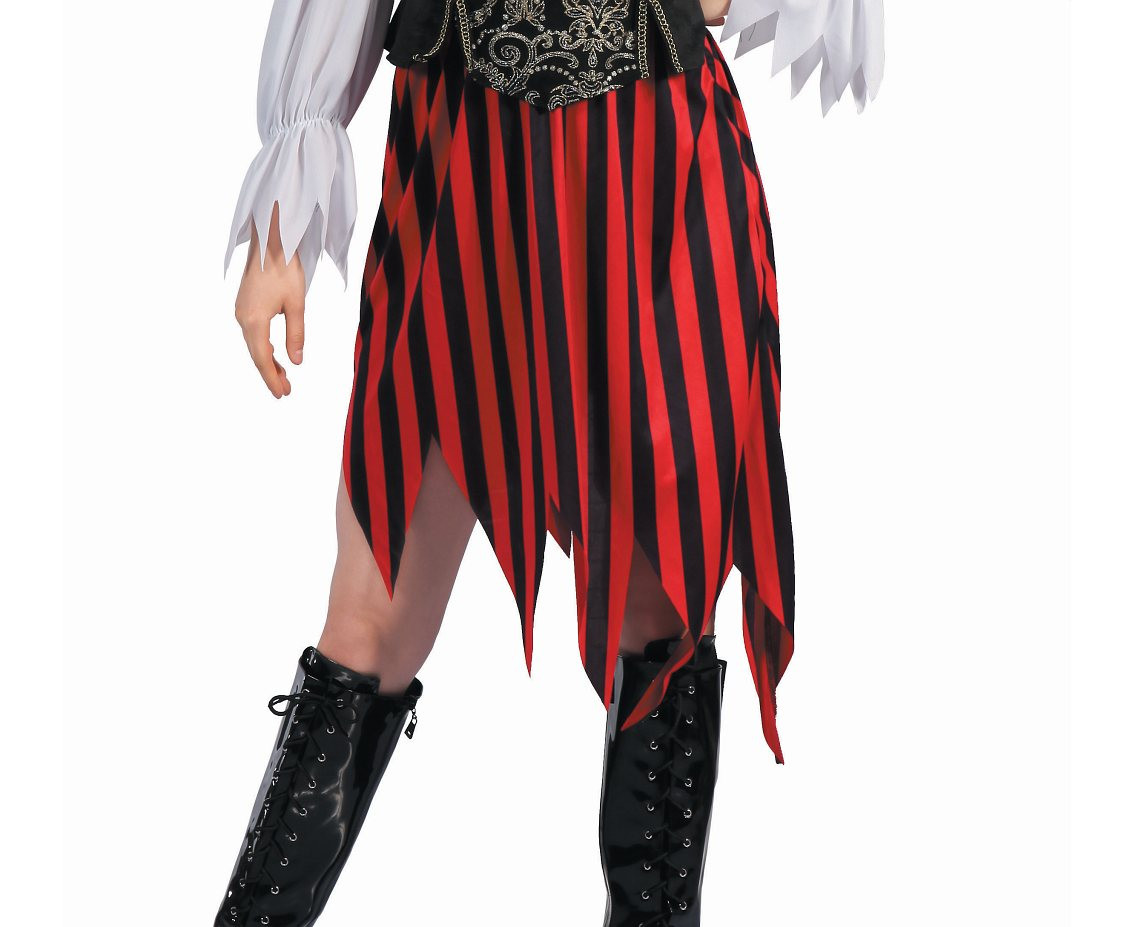 Role play-set for adult Classic Pirate (shirt, skirt, belt, headband), size S